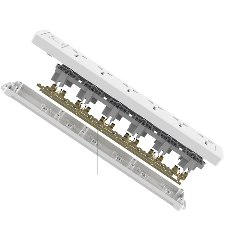 &Ocirc; cắm điện 6 c&ocirc;ng tắc 1 nguồn d&acirc;y d&agrave;i 3m - M&agrave;u trắng