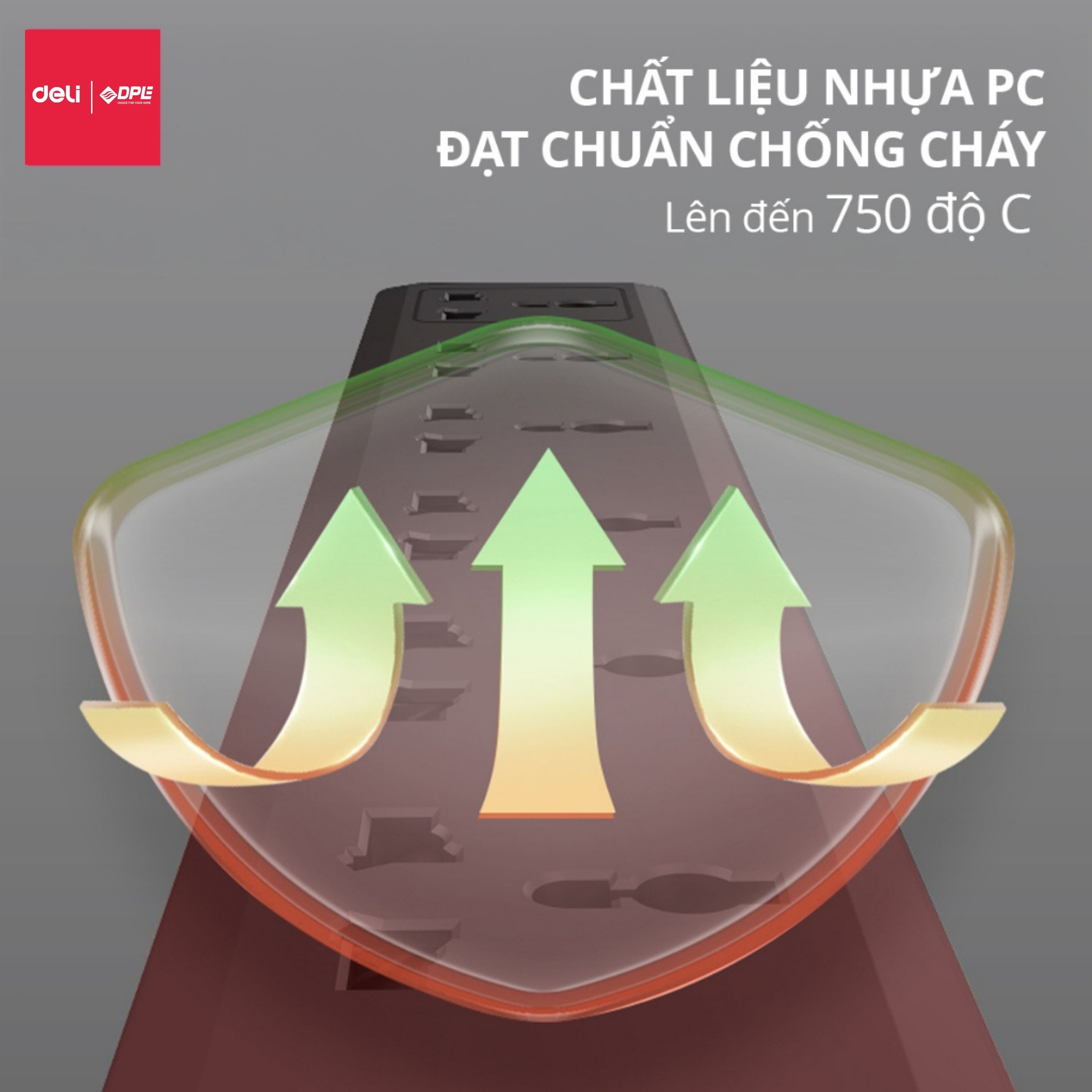 Ổ cắm điện 3 c&ocirc;ng tắc 1 nguồn d&acirc;y d&agrave;i 5m - M&agrave;u trắng