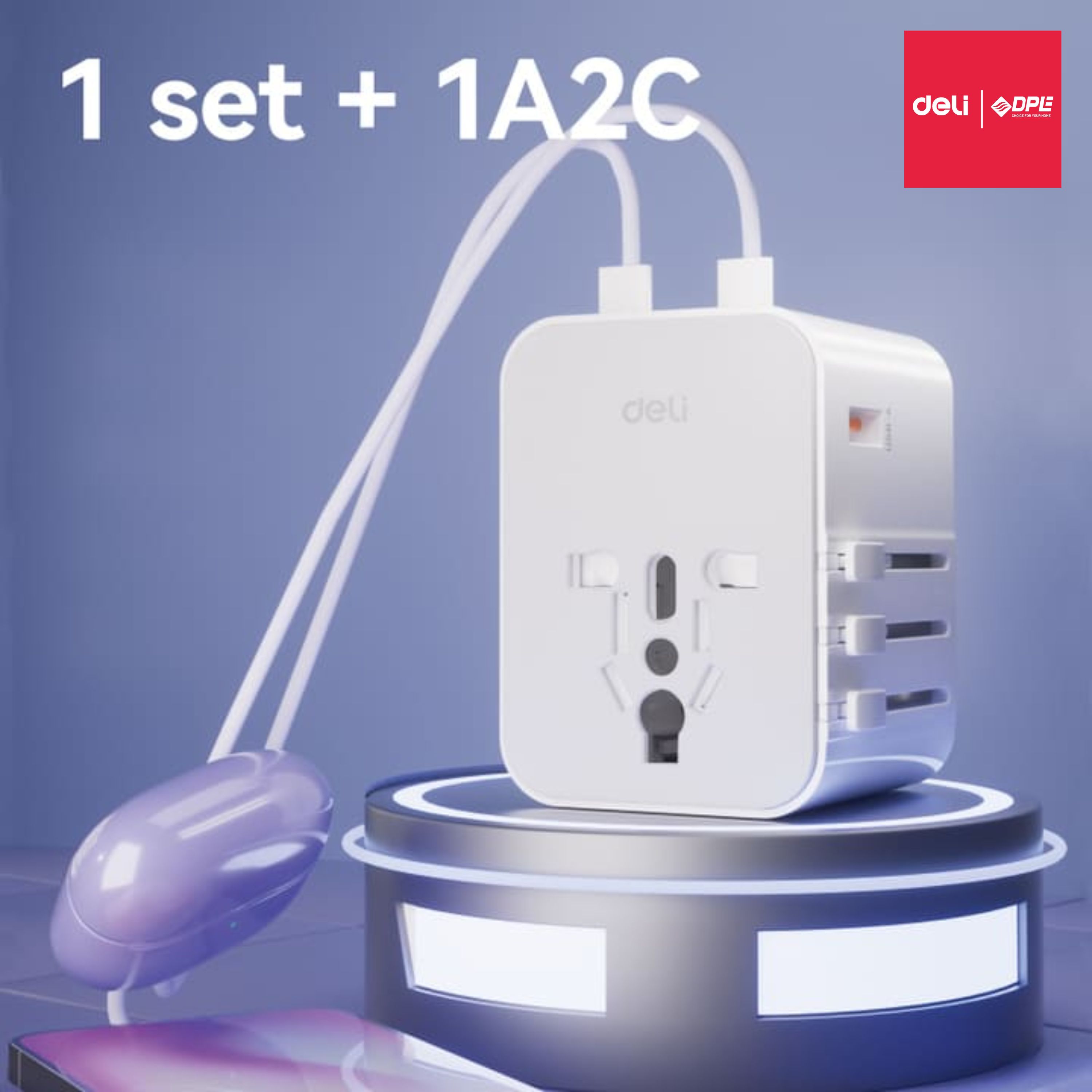 Ổ điện du lịch ph&ugrave; hợp hơn 150 quốc gia
